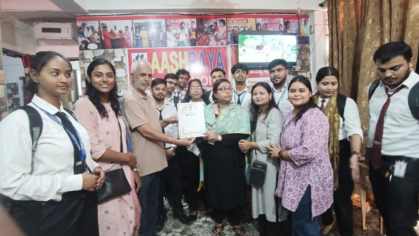 IIBM Patna and CED Patna Organise Heartwarming Event at Aashraya Old Age Home